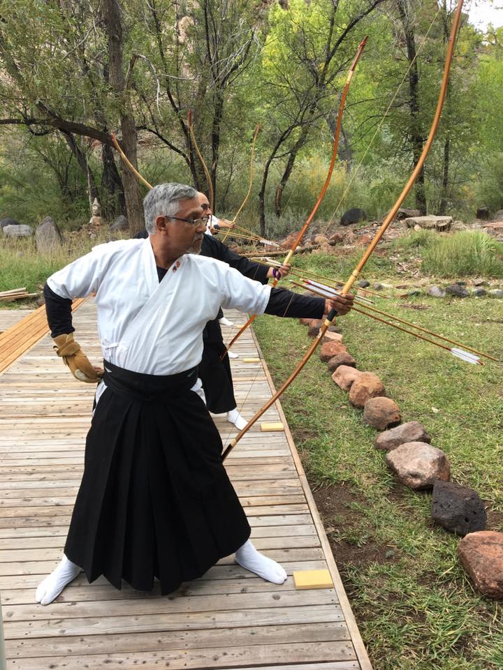 Toby practicing at a retreat in New Mexico. Toby practicing at a retreat in New Mexico.